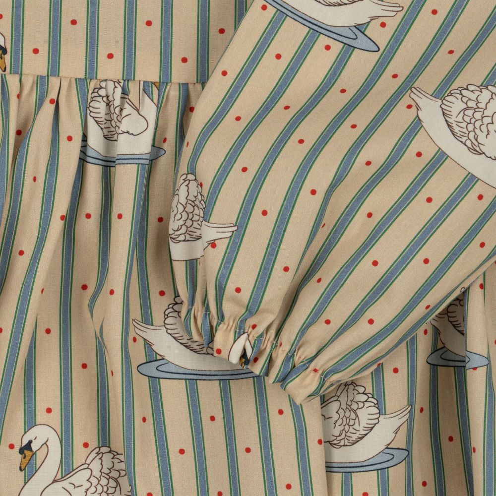 KS6502 - TUTI DRESS - SWAN STRIPE - Extra 10