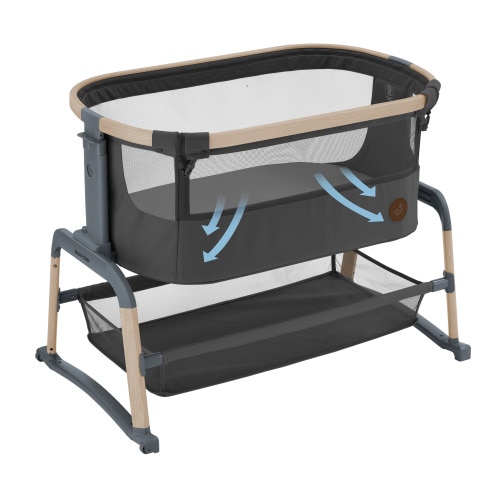 2121043300U1Y2022_2022_maxicosi_homeequipment_bed_beyondgraphite_3qrtright_breathability_new