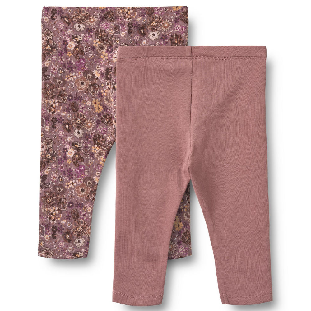 4859k-135 GOTS - 2 Leggings Jules - 1347 lavender flowers - Extra 1
