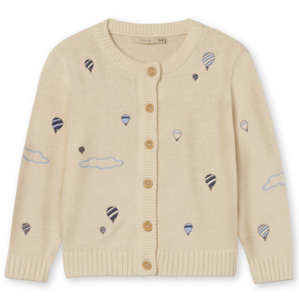 F1639 - MAGIC BALLOON CARDIGAN - SANDSHELL - Main