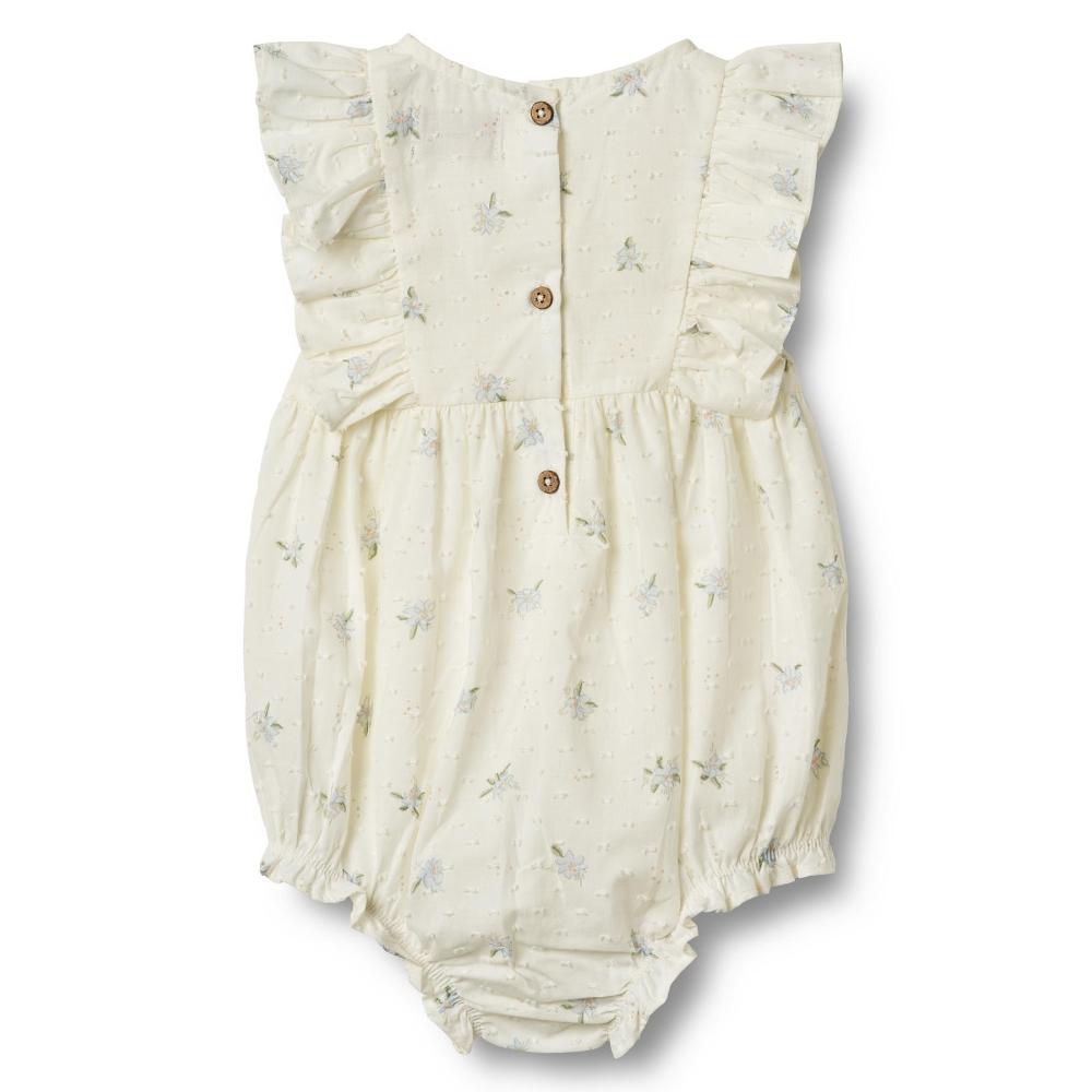 4952-237-GOTS - Romper Emmaline - 1481 blue flowers - Extra 1
