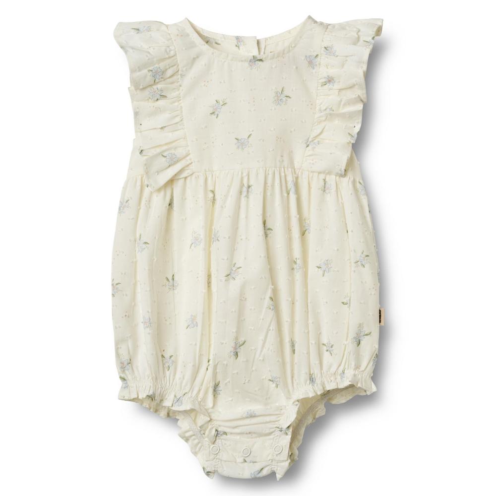 4952-237-GOTS - Romper Emmaline - 1481 blue flowers - Main