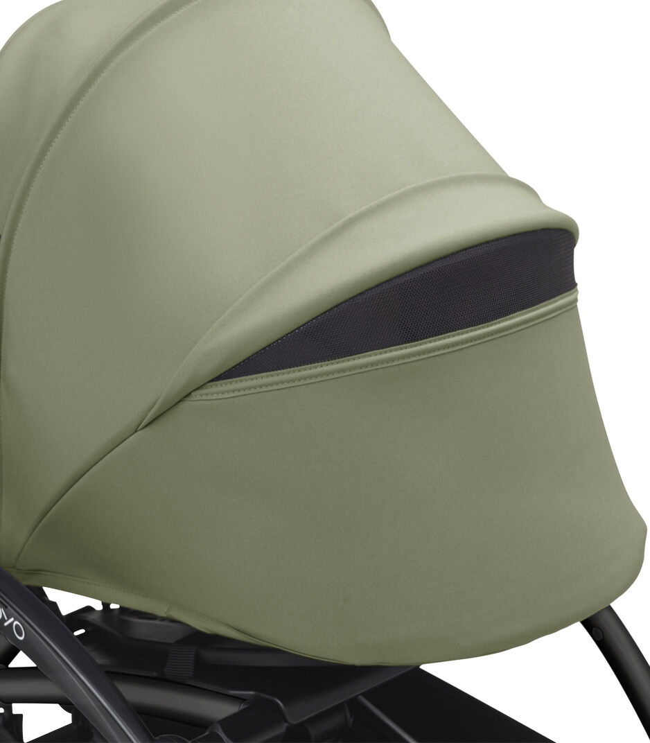 YOYO3_0PLUS_Olive_BlackFrame_Canopy vent open_Close-up_A6