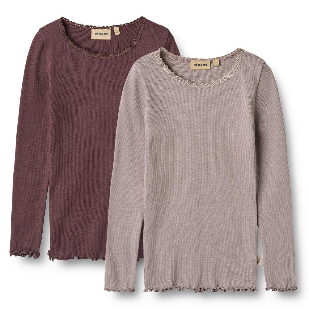 0181-007 - 2 Rib T-Shirt L-S Reese - 9581 purple fudge - Main