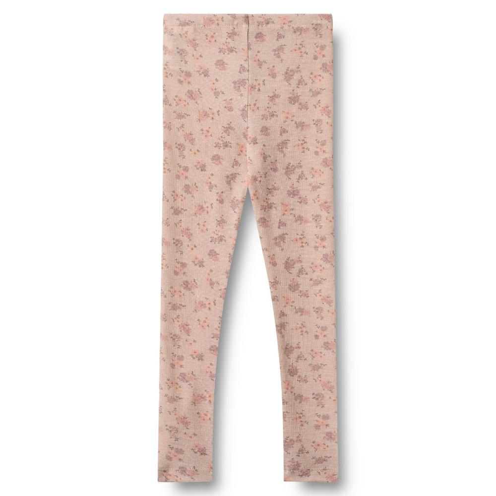 0850k-780 - Wool Leggings Agi - 1358 lilac flowers - Extra 0