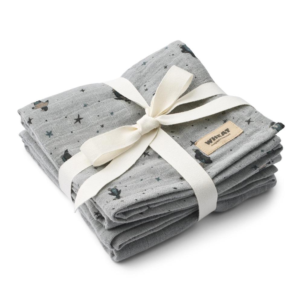 3890-376-GOTS - 2 pk Muslin Kaya - 9567 soft rain - Extra 0