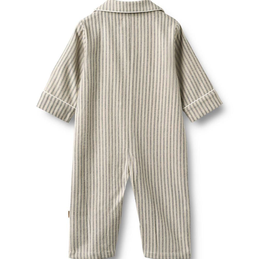 3290-402-GOTS - Night Suit L-S Lennie - 9585 blue stripe - Extra 1