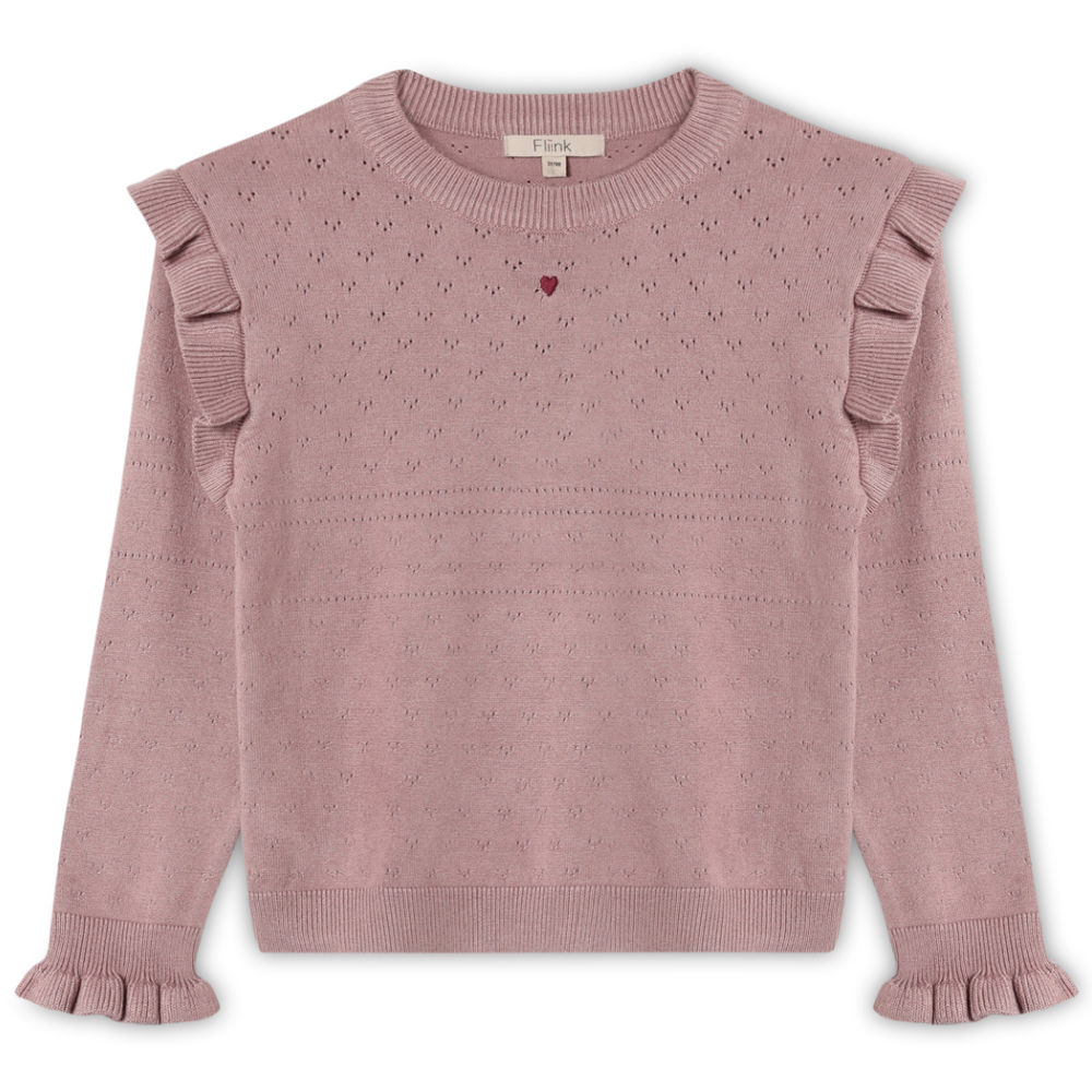F1986 - FAME O-NECK BLOUSE - WOODROSE - Extra 0