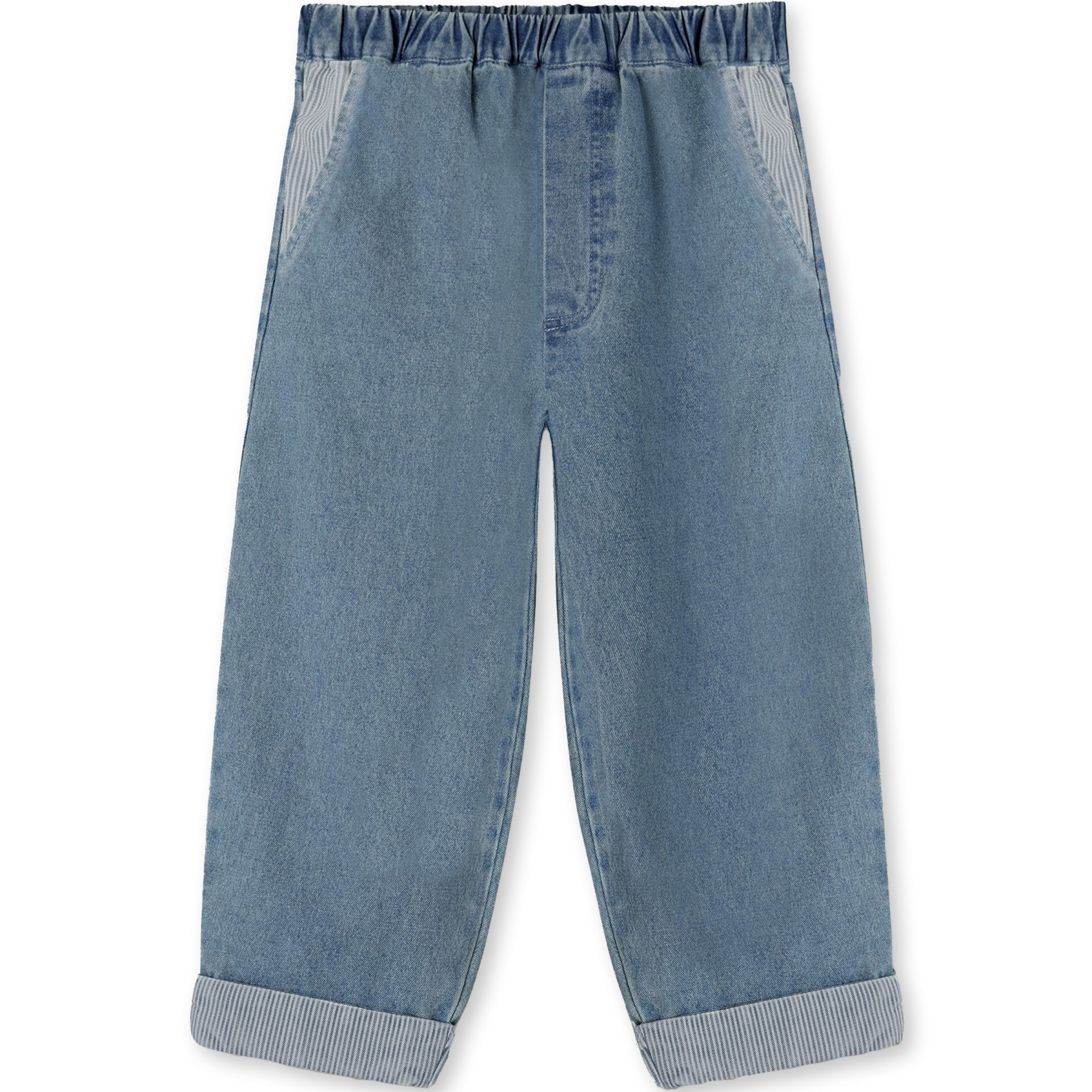 F1956 - DON CONTRAST PANT - MEDIUM DENIM BLUE - Extra 0