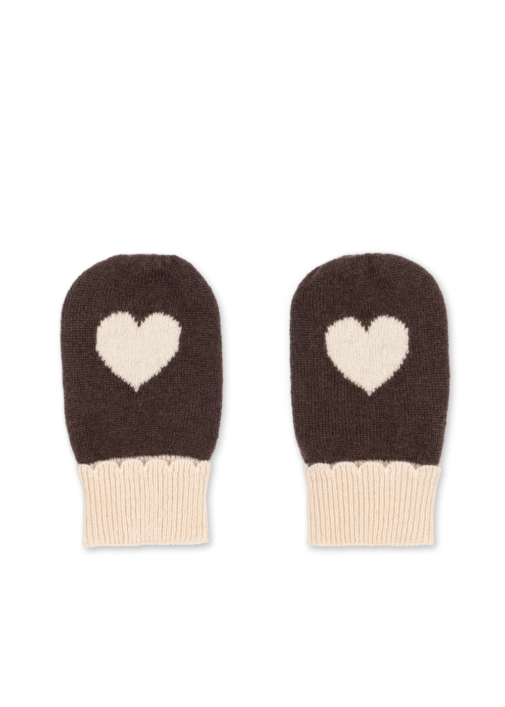 Konges Sløjd Collette Mittens – Chocolate Brown