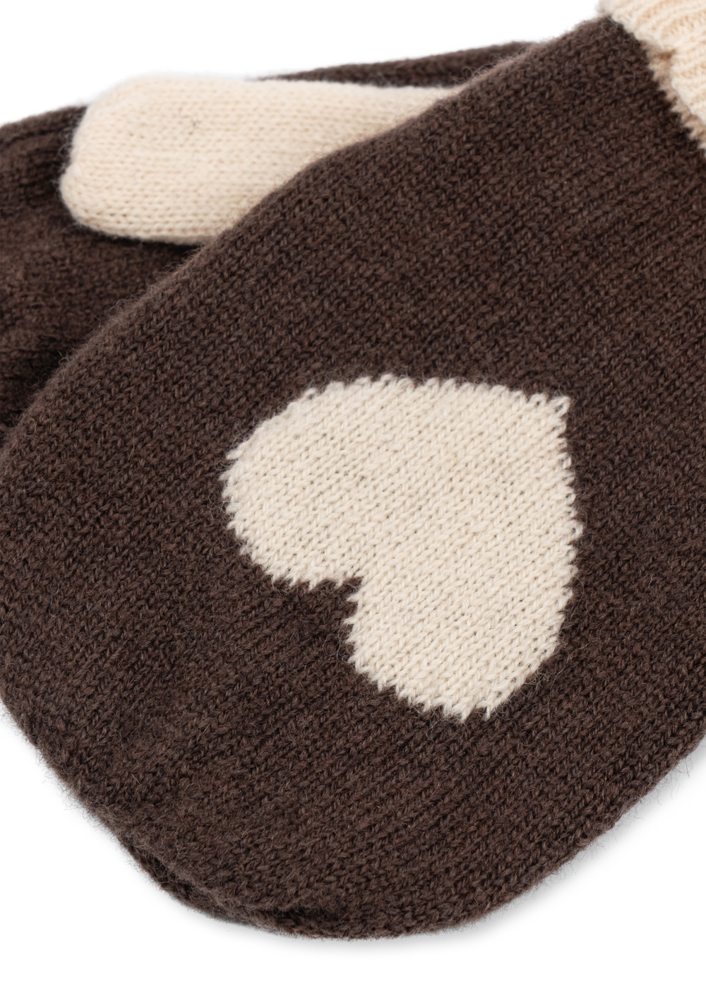 Konges Sløjd Collette Mittens – Chocolate Brown