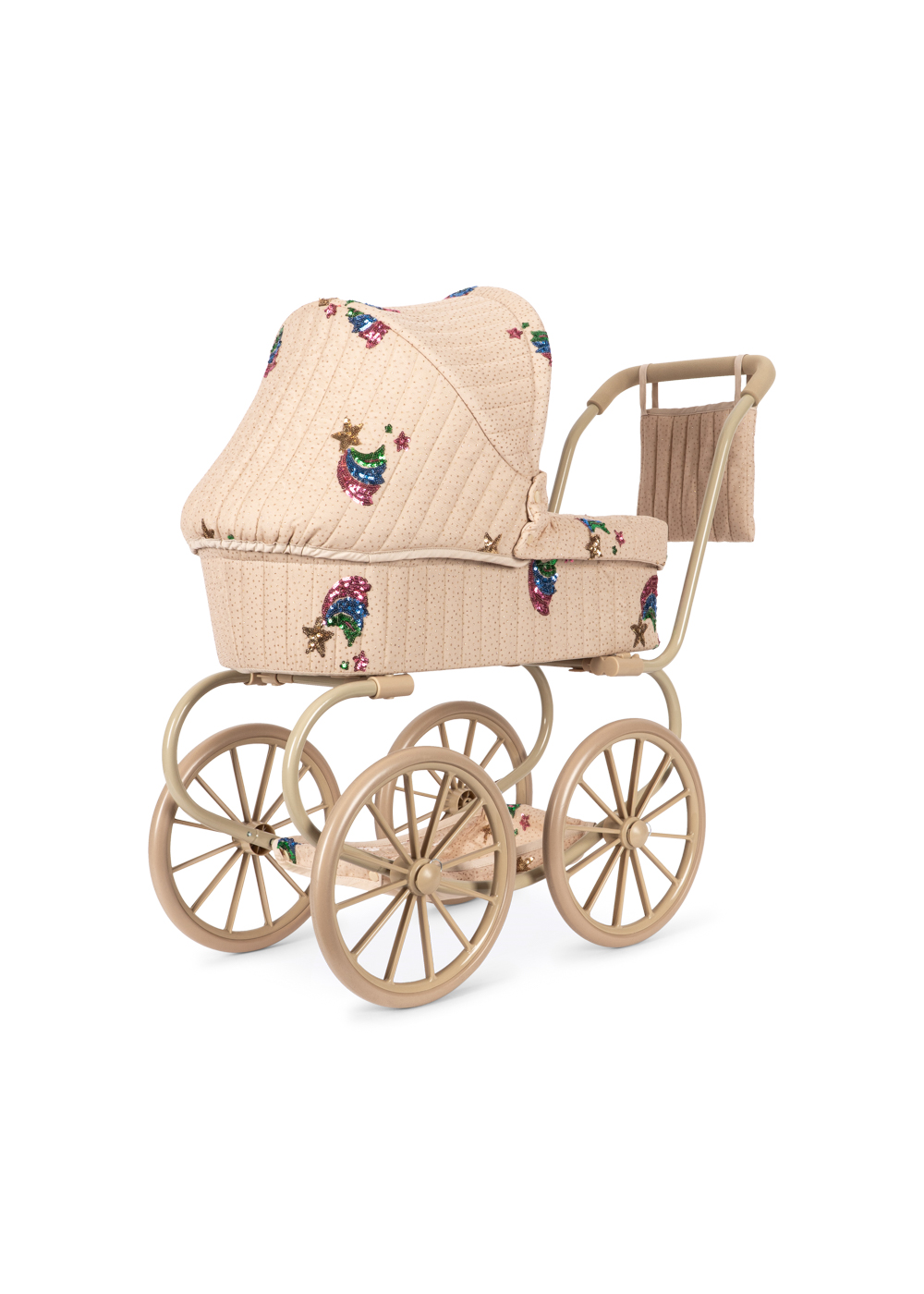 Konges Sløjd Minnie Tulle Doll Pram – Rainbow Star