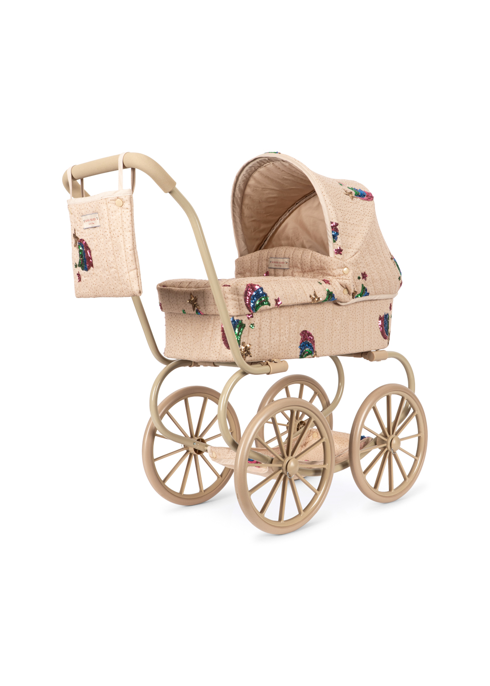 Konges Sløjd Minnie Tulle Doll Pram – Rainbow Star